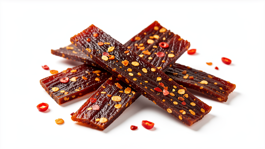 Spicy Temecula beef jerky with chili flakes